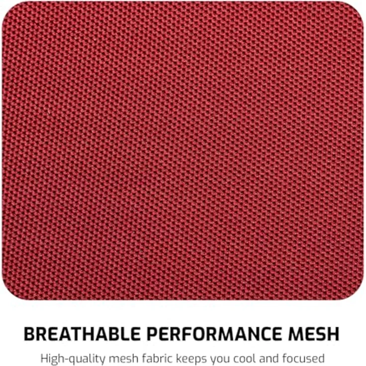 Next Level Racing PRS2 Elite Reclining Seat, Sim Racing Sitz mit verstellbarer Lendenwirbelstütze, Schwarz/Rot, bis zu 150 kg, atmungsaktives Mesh – Bild 8