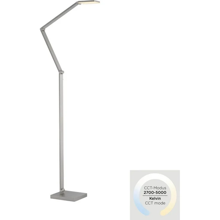 Paul Neuhaus LED Stehlampe SAMSKY, Farbsteuerung, LED fest integriert, warmweiß - kaltweiß, Tastdimmer, CCT 2700-5000K, Memory, Höhenverstellbar – Bild 2