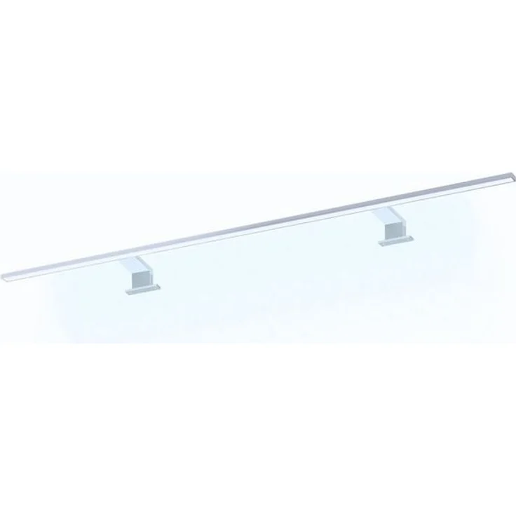 kalb LED Spiegelleuchte 120cm Spiegelleuchte Spectraline LED IP44 Badleuchte 18W 230V, Silbergrau, warmweiß – Bild 4