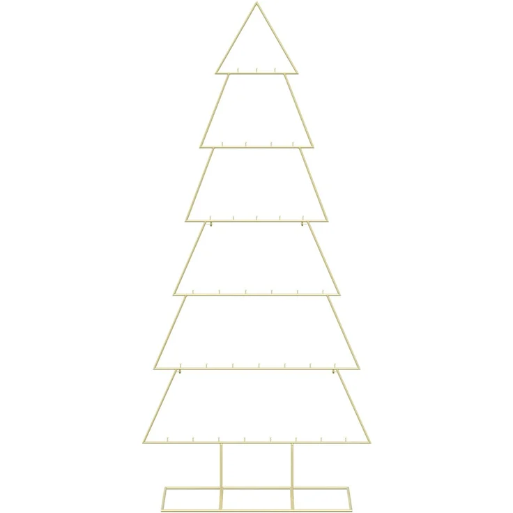 vidaXL Metall Weihnachtsbaum KUOPIO 180 cm Stahl Gold 42053820 – Bild 4