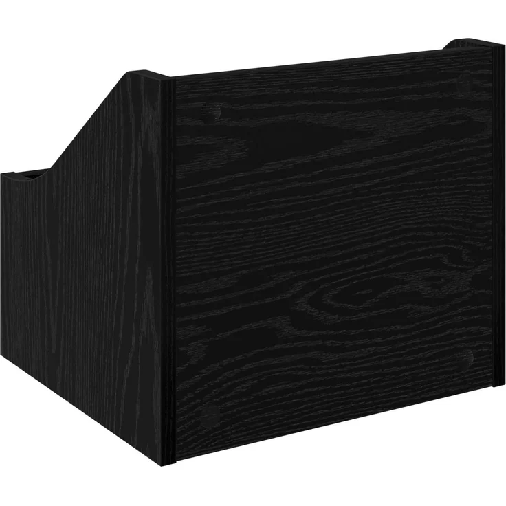 vidaXL LP Plattenbox Schwarz Eichen-Optik 37 x 33 x 32 cm 8012764 – Bild 6