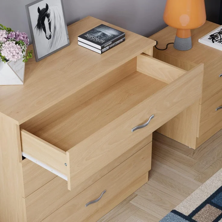 Vida Designs Riano Kommoden & Sideboards, Mitteldichte Holzfaserplatte, Kiefer, Standard – Bild 4