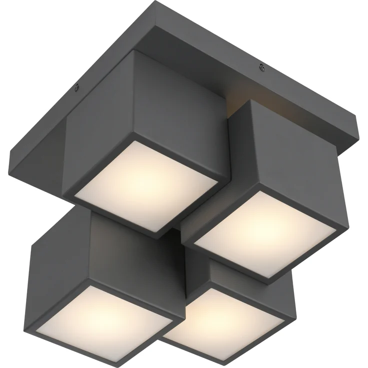JUST LIGHT Deckenleuchte TETRIS, Ein-/Ausschalter, LED fest integriert, Warmweiß, LED – Bild 6