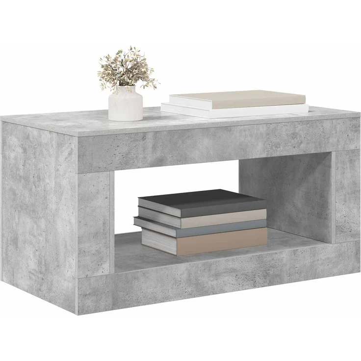 vidaXL Couchtisch Betongrau 99.5 x 50 x 50 cm Holzwerkstoff 899906 – Bild 3
