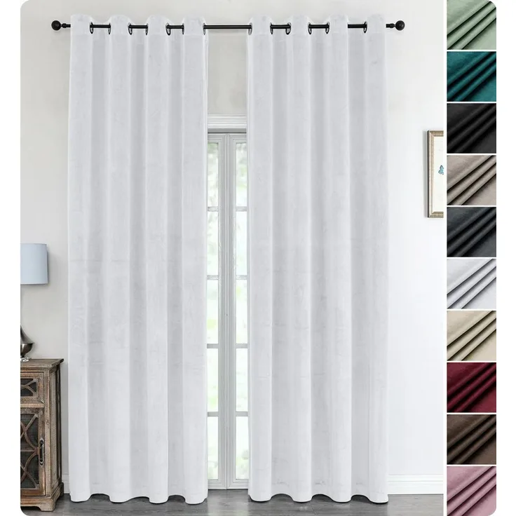 Beautex Verdunkelungsvorhang Samt Vorhang Ösen Gardine Velvet blickdicht abdunkelnd (1 St), Ösen, abdunkelnd