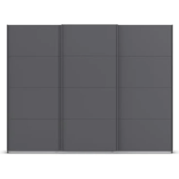 Rauch Möbel KULMBACH, Schwebetürenschrank, Grau metallic, Breite 271 cm – Bild 9