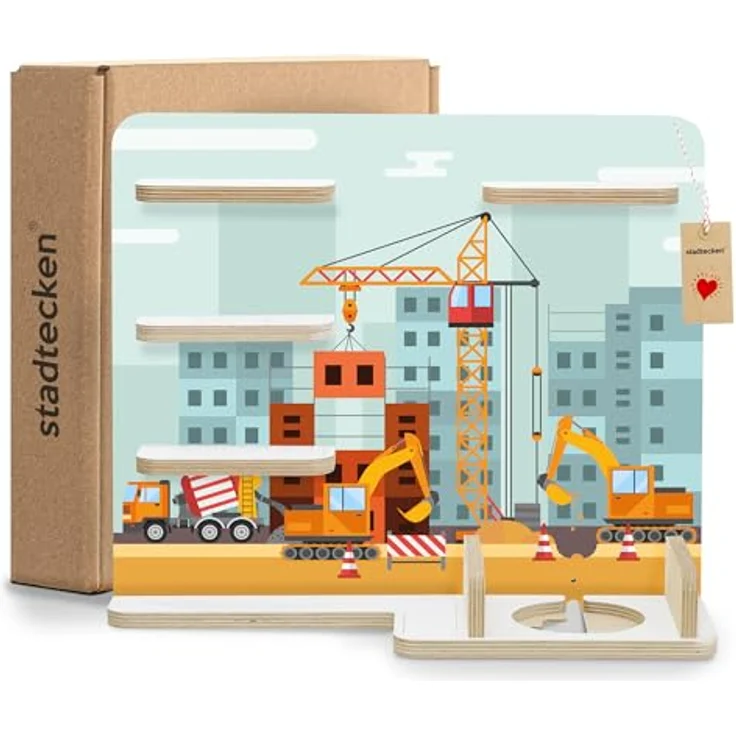 stadtecken Kinder Regal für Musikbox I Geeignet für die Toniebox und ca. 50 Tonies I Perfekte Aufbewahrung für Kinderzimmer I zum Aufstellen oder Aufhängen (Baustelle, Mittel) – Bild 8