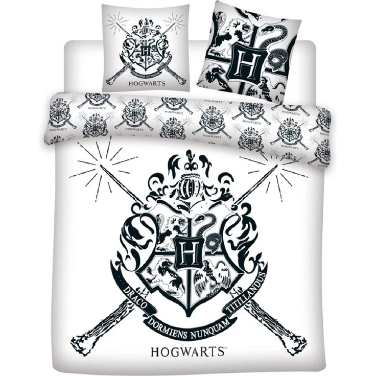 Harry Potter 3-teiliges Bettwäsche-Set – 1x Deckenbezug (240x220) & 2x Kissenbezug (65x65 cm) aus Polycotton – Bild 1