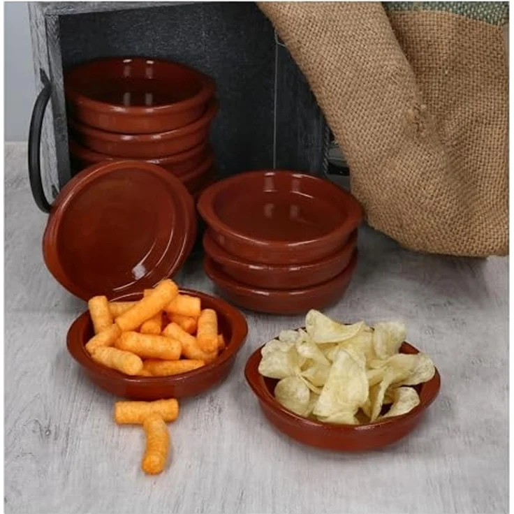MamboCat Tapas-Schale 12er Set Cazuela Bernd S Ø 12cm Tonschalen mit Griffen, Ton – Bild 5