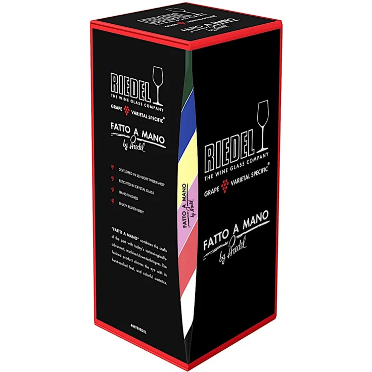 RIEDEL 4900/0B FATTO A MANO Cabernet / Merlot Weinglas - Stiel SCHWARZ – Bild 5