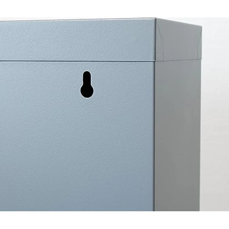 ebuy24 Pisa Schuhkipper, Grau, Metall, 4 Klappen/Türen, 50x140x16 cm, Garderobe und Schuhaufbewahrung – Bild 8