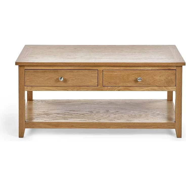 Julian Bowen Mallory Couchtisch mit 2 Schubladen, Eiche, 50 x 110 x 65 – Bild 5