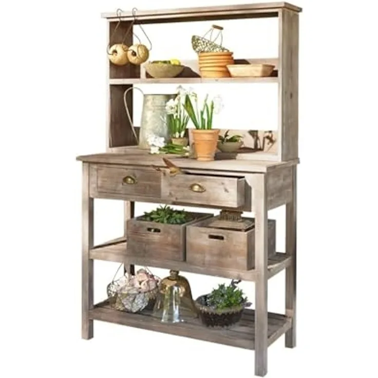 Mirabeau Pflanztisch Regal Landover braun