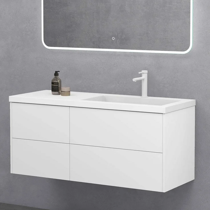 doporro Badmöbel-Set Waschtisch mit Unterschrank aus Holz mit Soft-Close MDF Moment, Softclose-Funktion – Bild 3