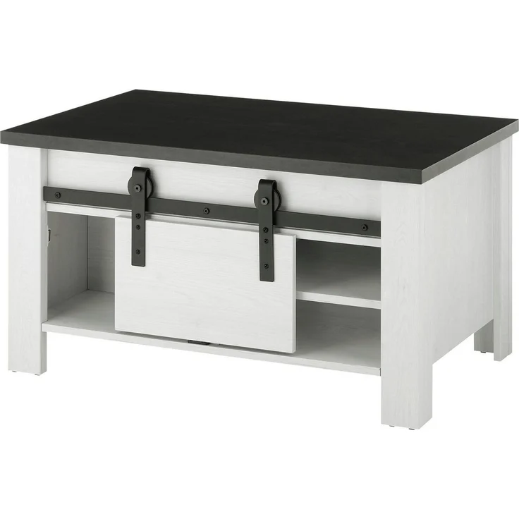 Home affaire Couchtisch SHERWOOD, modernes Holz Dekor, mit Scheunentorbeschlag aus Metall, Breite 93 cm – Bild 5