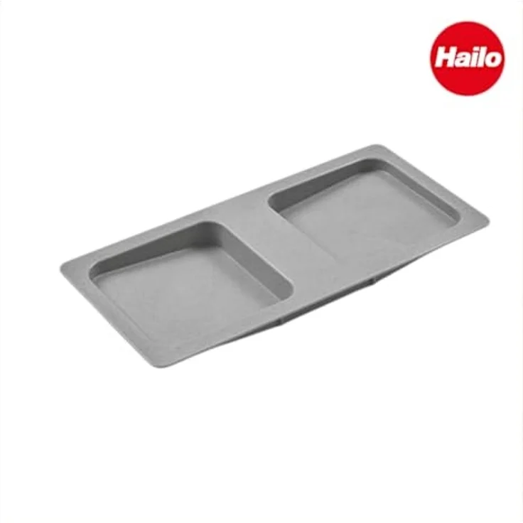 Hailo Einbaumülleimer Hailo Deckel 1069619 für 12 Liter Inneneimer hellgrau Allegro 3612-50 – Bild 4