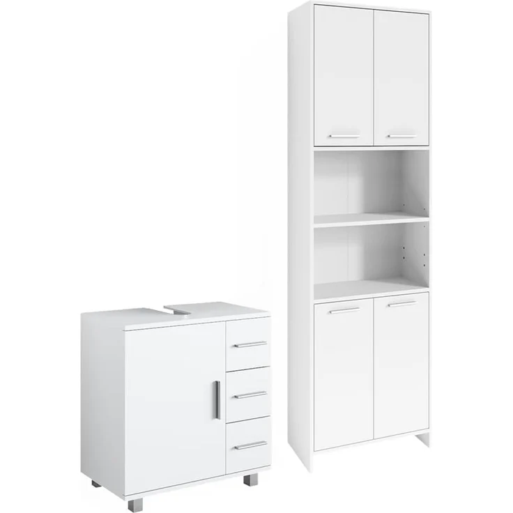 Badmöbel-Set Maris Weiß 2-teilig Vicco – Bild 1