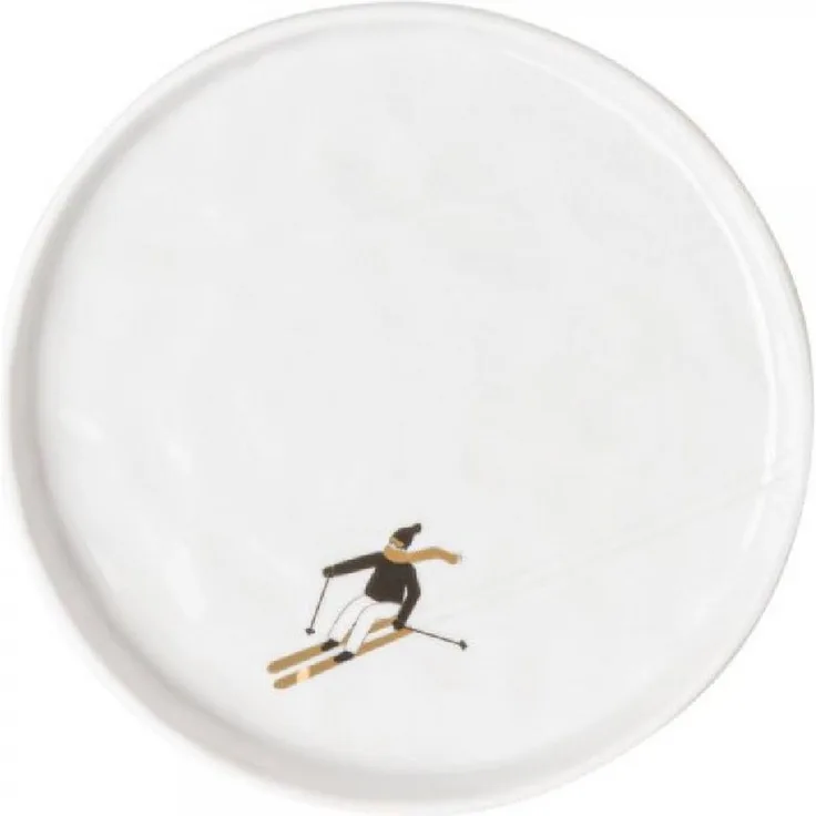Räder Geschirr Design Teller Schneetag Skifahren (15cm)
