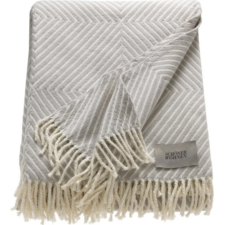 Wohndecke Tebas, SCHÖNER WOHNEN-Kollektion, mit Streifenmuster, Kuscheldecke – Bild 1