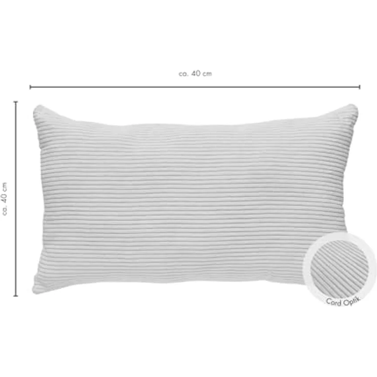 Andiamo Dekokissen Cord Kissen Emy, Kissenhülle mit Füllung, Sofakissen, eckig, 40x40 oder 30x50 cm, auch als 4er Set erhältlich – Bild 2