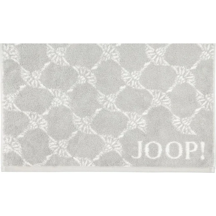 JOOP! Handtuch Classic Cornflower Frottierkollektion - Walkfrottier Grau 50x100cm – Bild 2