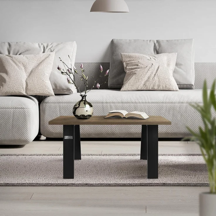 ML-DESIGN Tischbein Tischgestell Loft 2er Set aus Stahl Industriedesign U-Form, Tischkufen 44x42 cm Schwarz Profil 8x2cm Möbelfüße – Bild 6