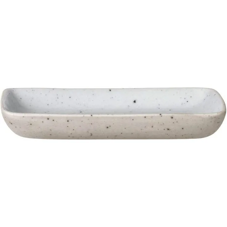 Blomus Snack Teller SABLO small, Snackteller, Snackschale, Keramik, grau, 6. 5x9. 5 cm, 64109