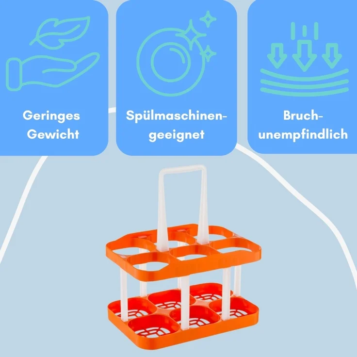 2er Set Flaschentasche Flaschenträger 6 Flaschen Flaschenkorb Flaschensammler Flaschenaufbewahrung Flaschenkörbe & -Träger Flaschen Aufbewahrung – Bild 5