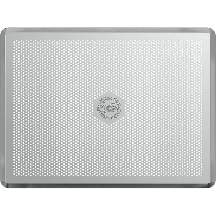 Sallys Backblech aus unbeschichtetes Aluminium, hitzebeständig bis 250 °C, Aluminium, Perforiertes Design – Bild 4