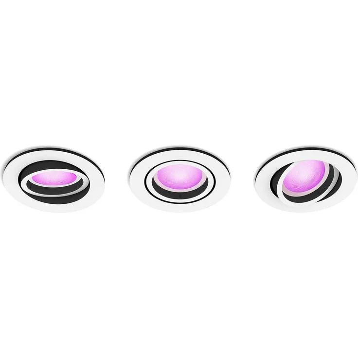 Philips Hue White&Col. Amb. Centura Einbausp 3flg weiß 3x4.2W. – Bild 2