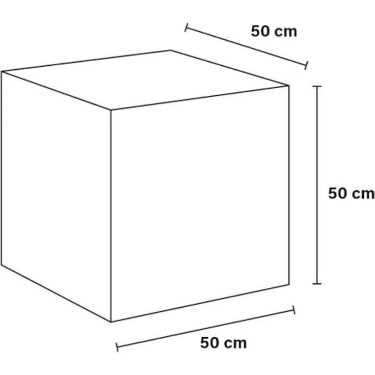 HOME DELUXE Couchtisch AMIRI M 50 x 50 x 50 cm, Marmoroptik, Wohnzimmertisch, Beistelltisch – Bild 2