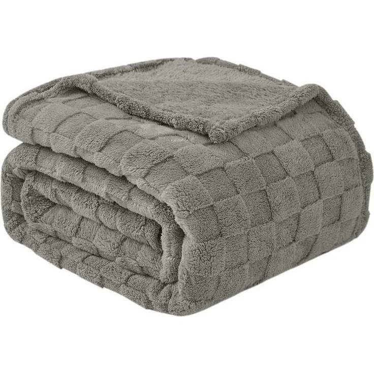 Good Nite Tagesdecke Gemütliche Fleecedecke - flauschig & kariert für alle Jahreszeiten, Flauschig, Weich, Bequem, Leicht – Bild 1