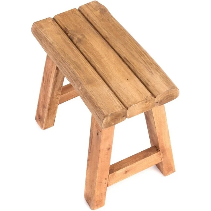 DESIGN DELIGHTS Hocker SITZHOCKER "RUSTIC", 41x42x24cm (HxBxT), Holz massiv, Holzhocker, F – Bild 3