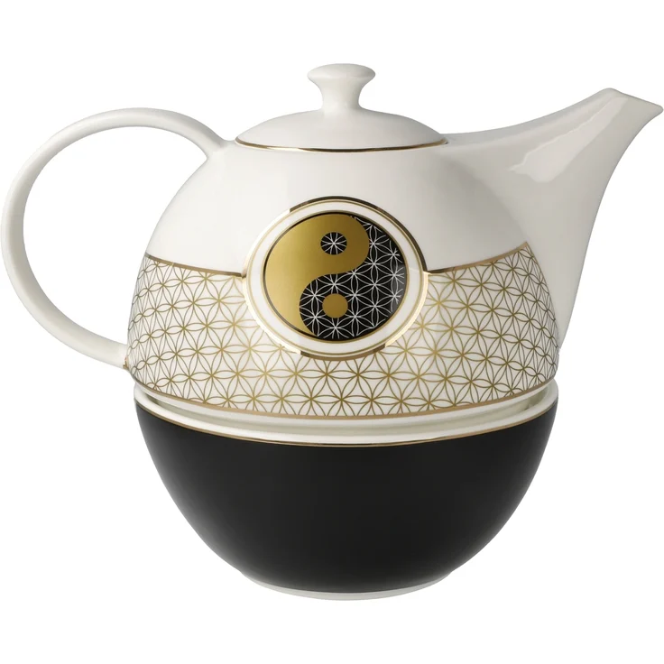 Goebel / Blume des Lebens,Teekanne mit Stövchen,24,5cm x 16,0cm x 19,0cm / Fine Bone China / 24,5cm x 16,0cm x 19,0cm – Bild 4