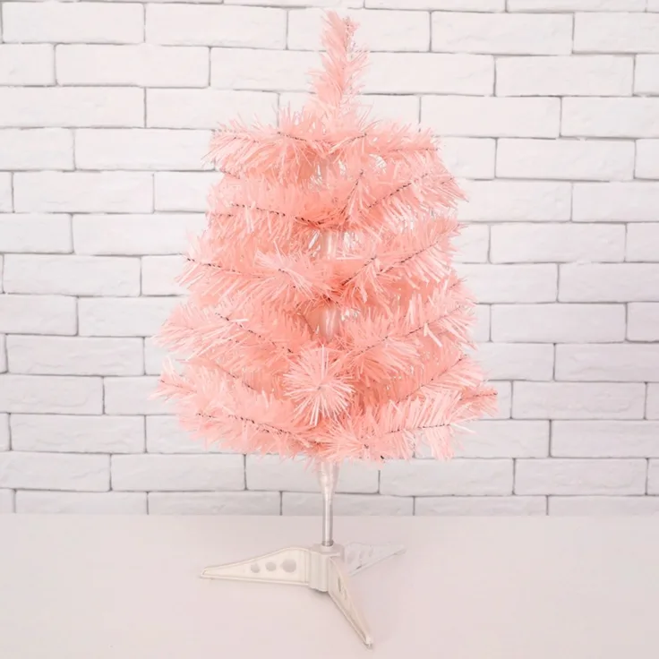 ABC 45 cm simulierter Weihnachtsbaum (pink), Mini-Weihnachtsbaum für Dekoration