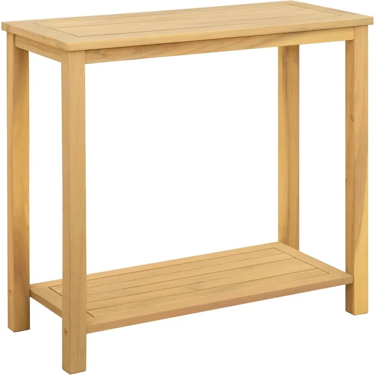 vidaXL Gartenkonsole Tisch Helles Akazienholz 80 x 35 x 75 cm 42026789