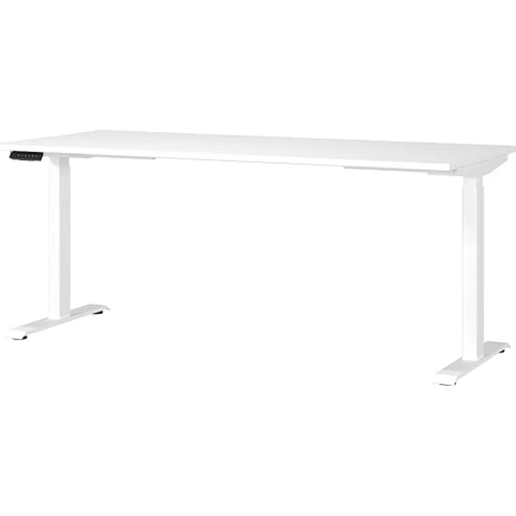 Germania Schreibtisch 7909-84, in Weiß, EL. höhenverstellb, 180 x 120 x 80 cm (BxHxT) – Bild 2