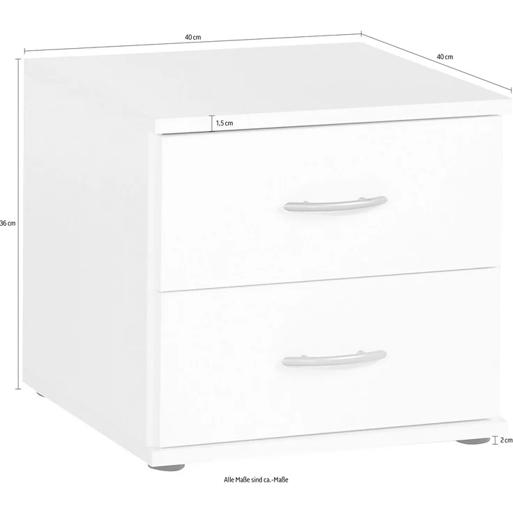 Container Beistelltisch Nachtschrank ahorn - ahorn – Bild 2