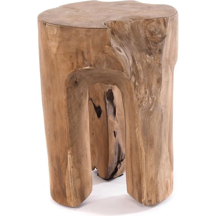 DESIGN DELIGHTS Hocker BAUMSTAMM HOCKER "LOG", 41x29 cm (HxB), natur, Sitzhocker, Holz