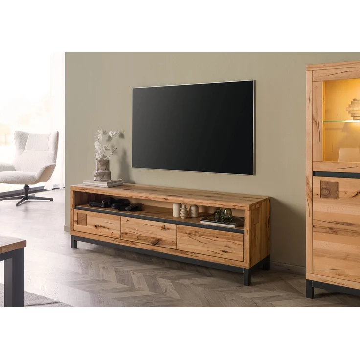 TV-Board Kernbuche 170 x 40 x 56 natur geölt VILLANDERS #114 – Bild 3