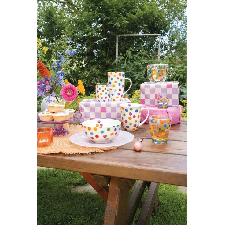Ambiente® Topfhandschuhe Polka Dots, (1-tlg, 1-teilig), Ofenhandschuh wattiert Größe: ca. 18x30cm – Bild 3
