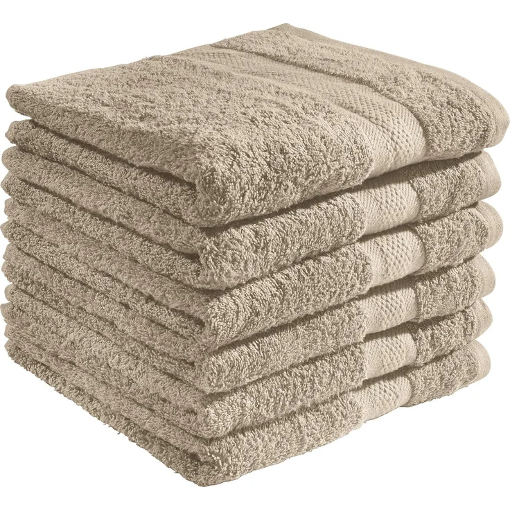 REDBEST Handtuch Handtuch "Chicago" 6er-Pack, Frottier, Walk-Frottier Uni