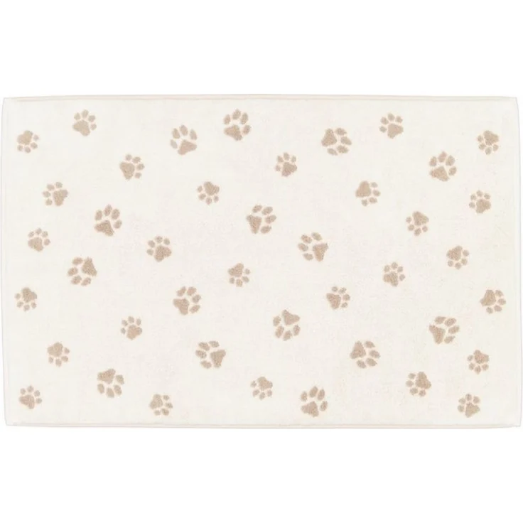Cawö Badematte Duschvorleger We love Dogs 6247-33 Pfoten Beige 50x80 – Bild 3