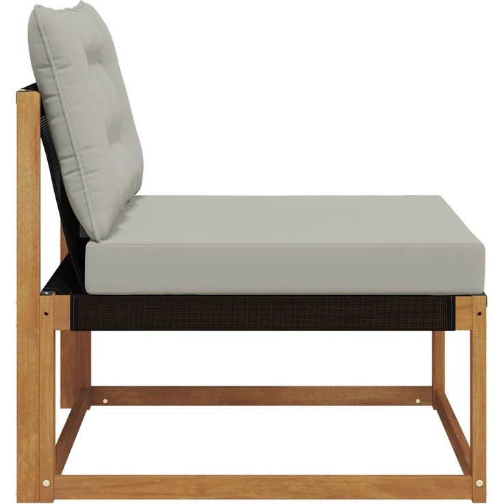 vidaXL Outdoor Mittelsofa Massivholz Akazie Natur 900634 – Bild 5