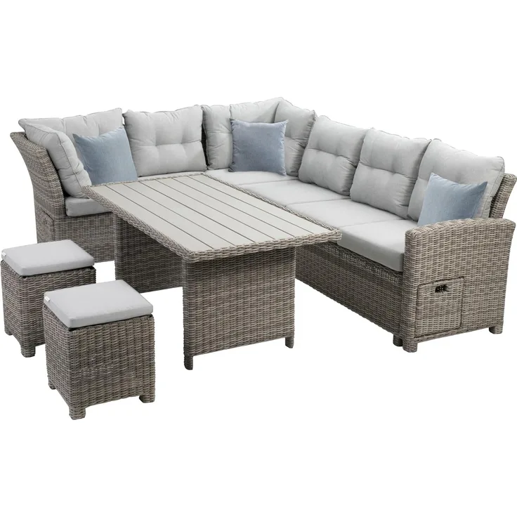 Greemotion Loungeset Malia, 23-teilig, natur/grau