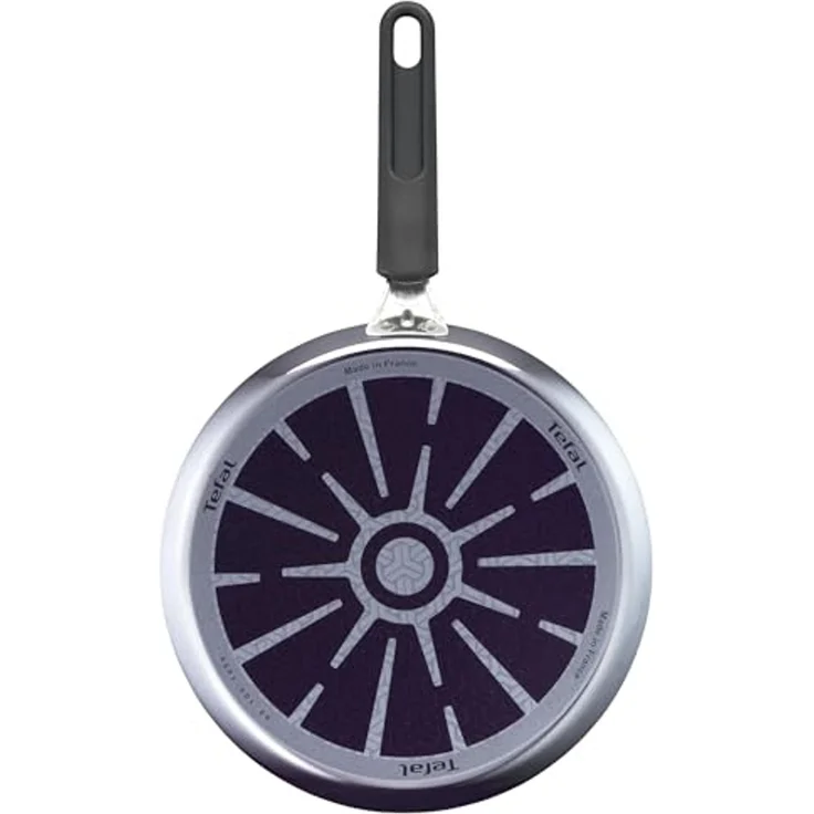 Tefal D52610 Resist Crêpepfanne 25 cm | sichere Titanium Antihaftversiegelung | Thermo-Signal Temperaturindikator | leichte Reinigung | Flame Protect-Technologie | Schwarz | nicht induktionsgeeignet – Bild 3