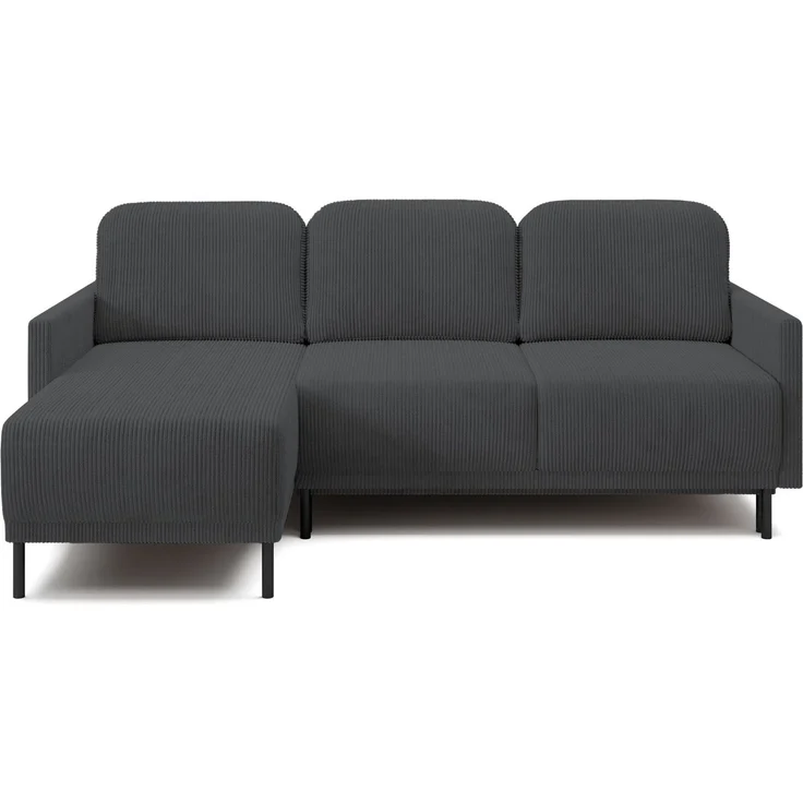 Selsey 'Hamiel' Ecksofa mit Schlaffunktion & Bettkasten, Cord, Universal, Blaugrau – Bild 6