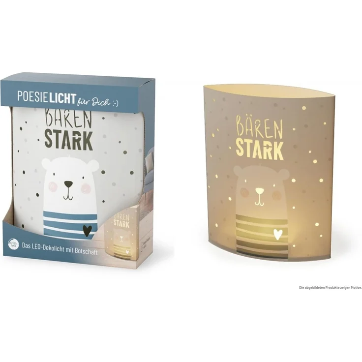 Deko Lampe Leuchte Batterie Poesielicht la vida Geschenk Bär 6293321