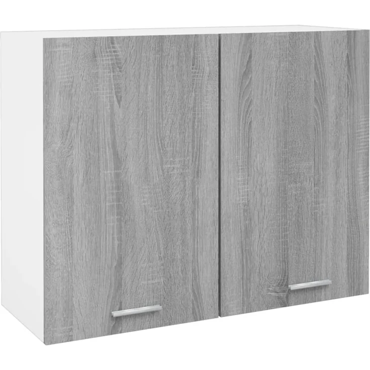 vidaXL Hängeschrank, Wandschrank für Küche, Küchenschrank mit viel Stauraum, Schwebeschrank Schrank Küchenmöbel, Grau Sonoma Holzwerkstoff – Bild 1
