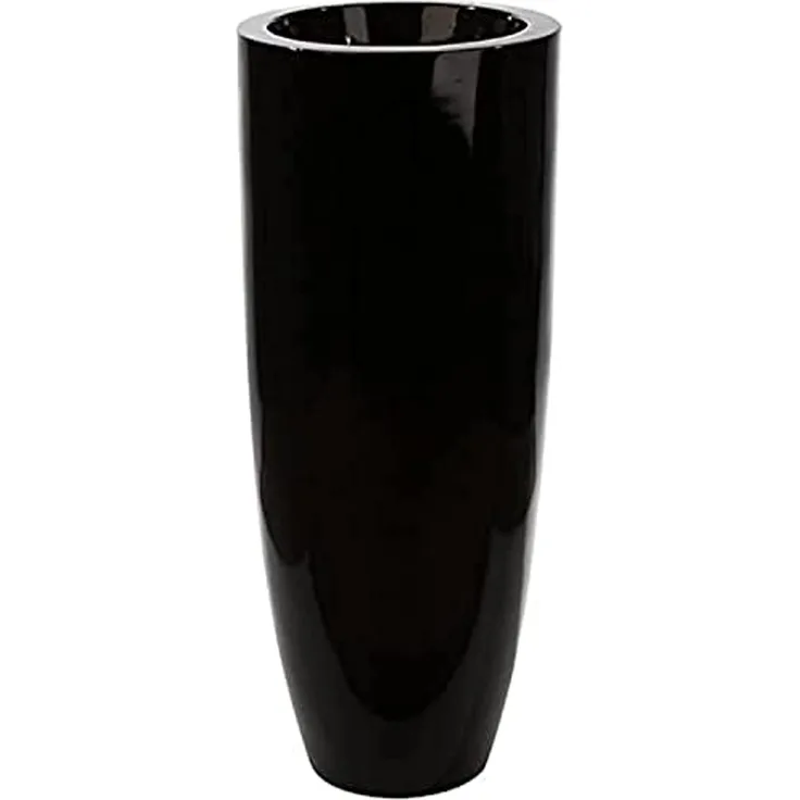GILDE Pflanzgefäß Konus - schwarz - H. 92cm x B. 36cm - 89233